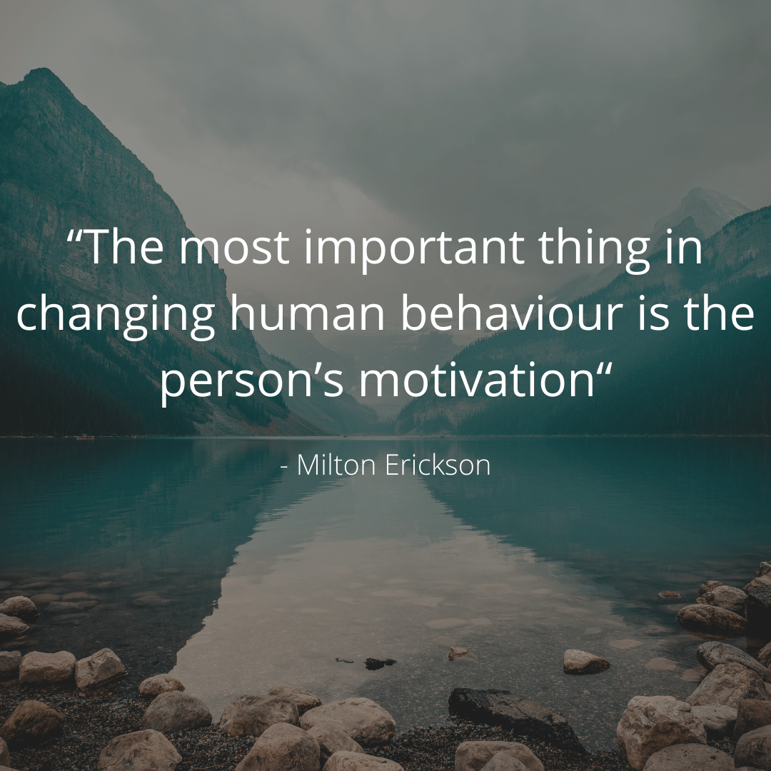Clinical Hypnotherapist Change Motivational quote